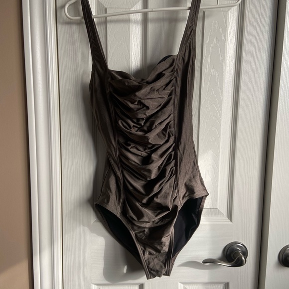 Calvin Klein Other - Calvin Klein Pleated One-Piece Swimsuit UV Protection